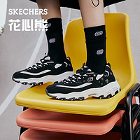 斯凯奇（Skechers）熊猫鞋女士休闲鞋厚底增高老爹鞋运动896155/11977 896155-黑色/白色/BKW 37.5