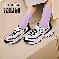 斯凯奇（Skechers）熊猫鞋女士休闲鞋厚底增高老爹鞋运动896155/11977 896155-白色/黑色/WBK 38