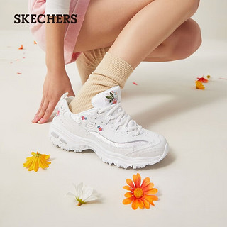 斯凯奇（Skechers）熊猫鞋女士休闲鞋厚底增高老爹鞋运动896155/11977 11977-白色/WHT 35.5
