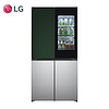 LG 乐金 原装进口自由嵌入式冰箱、十字对开透视窗门中门、大容量682升变频 F621GE65B