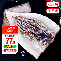 一虾一世界 新鲜冷冻大号三去鱿鱼系列 生鲜火锅烧烤食材海鲜水产 特大鱿鱼1斤