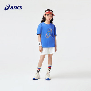 asics/亚瑟士童装2024年儿童夏季轻薄柔软运动休闲棉质短裤 10本白 120cm