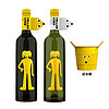 88VIP：大黄狗 智利大黄狗西拉干红葡萄酒 长相思干白葡萄酒750ml双支装送冰桶