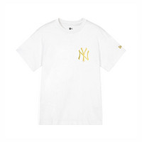 NEW ERA 纽亦华 潮牌穿搭MLB NY/LA经典标男女情侣宽松休闲短袖T恤