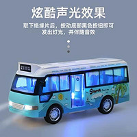 abay 儿童惯性仿真公交车声光巴士玩具汽车模型