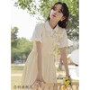 恋的连衣裙夏季女生裙子夏天法式高中生初中生衣服2023中长裙 韩版假两件背带裙 均码