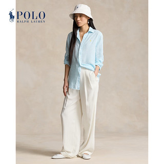 Polo Ralph Lauren 拉夫劳伦 女装 24年夏宽松版型条纹亚麻衬衫RL25528 999-多色 XS