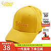 Cabbeen 卡宾 棒球帽LOGO刺绣纯色帽子潮流街头百搭 淡黄色33 均码