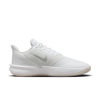 NIKE 耐克 PRECISION 7男实战篮球鞋夏季低帮耐克勾FN4322 100白/浅烟灰/尘光子色 40