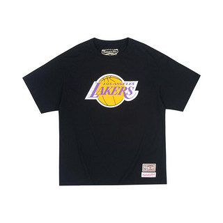 mitchell & ness NBA运动T恤湖人队宽松男式t恤短袖t恤男士T恤纯棉半袖夏季