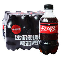 可口可乐 碳酸饮料无糖可乐300ml/6瓶