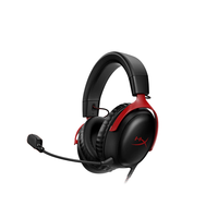 移动端、京东百亿补贴：HYPERX Cloud Ⅲ 飓风3 头戴式有线游戏耳机 黑红