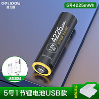Delipow 德力普 USB充电电池单节5号4225mWh锂电池