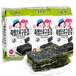 ZEK 韩国ZEK儿童即食竹盐海苔5g*3包紫菜寿司饭孕妇小吃零食