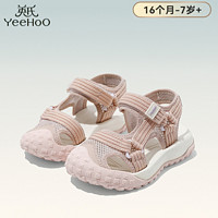YeeHoO 英氏 童鞋女童粉色凉鞋夏季款儿童轻便透气防滑运动鞋小童宝宝鞋子