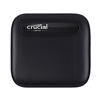 Crucial 英睿达 X6系列 USB 3.2 移动固态硬盘 Type-C 2TB 黑色