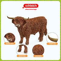Schleich 思乐 仿真动物模型动物手办农场动物儿童玩具高原牛13919