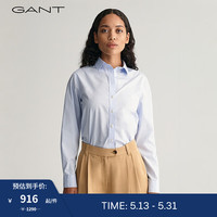 GANT甘特2024春季女装纯色通勤长袖衬衫4300348 455-浅蓝色 36