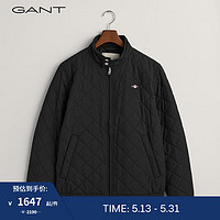 GANT甘特男士时尚通勤拉链棉服外套|7006340 5黑色 L