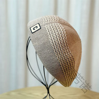 言芳诺前进帽男夏季薄款C字时尚帽子韩系反戴鸭舌帽遮脸小众贝雷帽 浅咖色 成人54-58均码