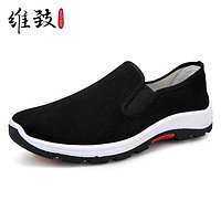 维致 老北京布鞋传统布鞋男夏一脚蹬青年时尚开车鞋工作休闲鞋 WZ1023 45