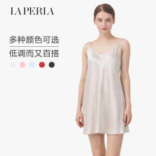 【6期免息】LAPERLA睡衣女SILK真丝吊带睡裙性感桑蚕丝家居服