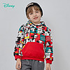 Disney 迪士尼 童装 男童卫衣米奇连帽抓绒保暖上衣秋季男孩外出服红白3岁/身高100cm
