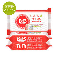 韩国保宁洗衣香皂200g*3洋槐甘菊香宝宝用尿布BB皂抑菌百亿补贴