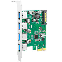 moge 魔羯 PCIEx1转4口USB3.0扩展卡 MC2018 瑞萨(NEC)芯片