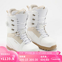 DECATHLON 迪卡侬 雪鞋单板雪鞋成人滑雪鞋男女情侣Enzone-OVWN女款白色36-4483382