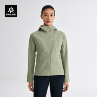 KAILAS凯乐石软壳衣春夏户外薄绒透气防寒连帽软壳外套女款 风松绿-女款 M