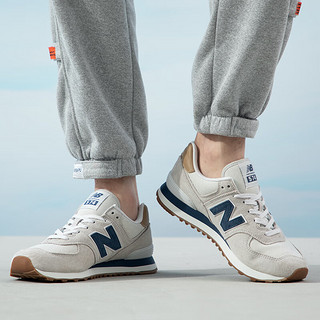 NEW BALANCE nb574休闲鞋子男鞋女鞋 舰店 24春夏缓震跑步复古运动鞋 ML574LGI-D/灰色/574系列/款 44.5码/内长285mm