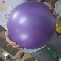 盖淘 加厚防爆磨砂夹背球麦管球体操球健身球瑜伽球 紫色