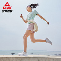 PEAK 匹克 跑鞋女轻弹跑步鞋秋季新款女鞋减震运动鞋网面透气休闲鞋子白