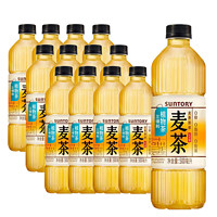 百亿补贴：SUNTORY 三得利 麦茶植物茶500ml*12瓶非原箱 0糖0脂肪 茶饮料 新品首发