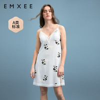 嫚熙(EMXEE)免穿内衣哺乳背心吊带产妇可外出喂奶遮挡套装女 融冰蓝奶牛熊 L