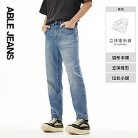ABLE JEANS【立体锥形裤】24春男士牛仔裤高弹力裤子男701329 天晴蓝 33/32