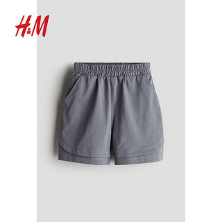 H&M2024夏季童装男童COOLMAX短裤1234654 灰色 140/60