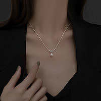 88VIP：珍·尚银 珍尚银纯银项链女款珍珠吊坠锁骨链情人节礼物送女友