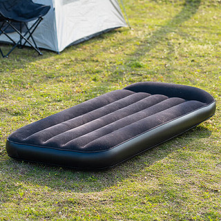 索尔诺（suoernuo）充气床户外单人双人自动充气床垫家用打地铺懒人露营便携式气垫床 双人床-家用车泵套餐-黑色