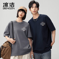 BENGEN 冰洁 )短袖T恤夏季新款纯棉重磅印花男女同款上衣