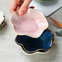 PIG WORLD 猪世界 日式家用创意蘸料碟调味碟小吃碟酱油碟配菜碟醋碟陶瓷小碟子带盖