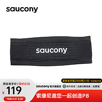 saucony 索康尼 男女通用款运动发带中性 SC0239201 黑色 均码