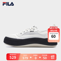 FILA 斐乐女鞋JELLYFISH摩登帆布鞋2024夏季水母鞋休闲鞋 豆腐白-TA 35.5