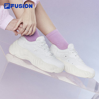 FILA FUSION斐乐潮牌女鞋STARFISH II厚底潮鞋2024夏季帆布鞋 雪白-SW 36.5