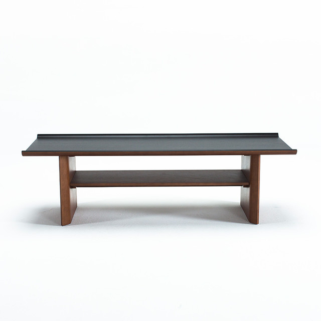 INNOVATIONLIVING 依诺维绅 北欧风简约茶几奥利弯曲木轻奢风格胡桃木曲线茶几