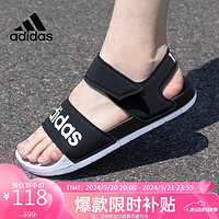 adidas 阿迪达斯 夏季运动鞋男女休闲舒适透气耐磨轻便凉鞋F35416