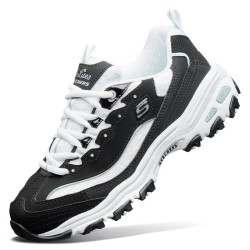45元】斯凯奇休闲运动鞋_skechers 斯凯奇 女鞋 时尚提花撞色老爹鞋