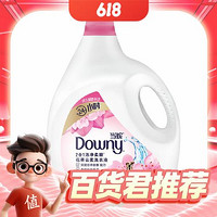 PLUS会员：Downy 当妮 花萃云柔系列 2合1洁净柔顺洗衣液 3.7kg 淡粉樱花