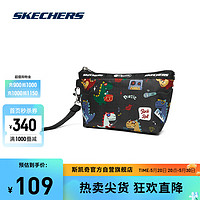 SKECHERS 斯凯奇 小恐龙饺子零钱包收纳粉饼口红便携包L323U150 03TH